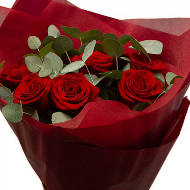 Букет цветов "Леди в красном" Букет цветов "Леди в красном"