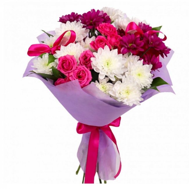 Букет цветов "Пудра" Букет цветов "Пудра"